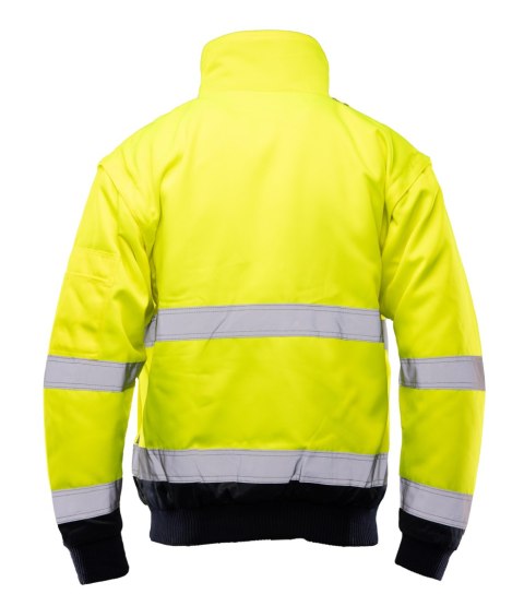 BOMBER HI-VI 3W1 - KAT.II KLASA 3 wstawka kolor - Granat/Żółty