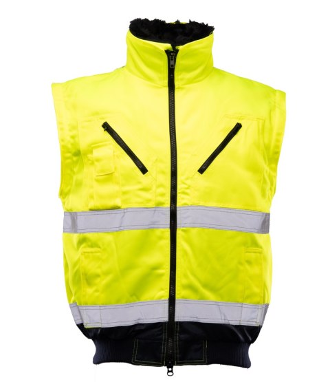 BOMBER HI-VI 3W1 - KAT.II KLASA 3 wstawka kolor - Granat/Żółty