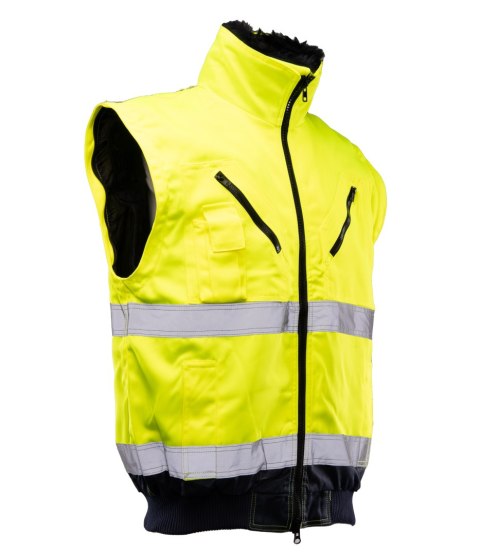 BOMBER HI-VI 3W1 - KAT.II KLASA 3 wstawka kolor - Granat/Żółty