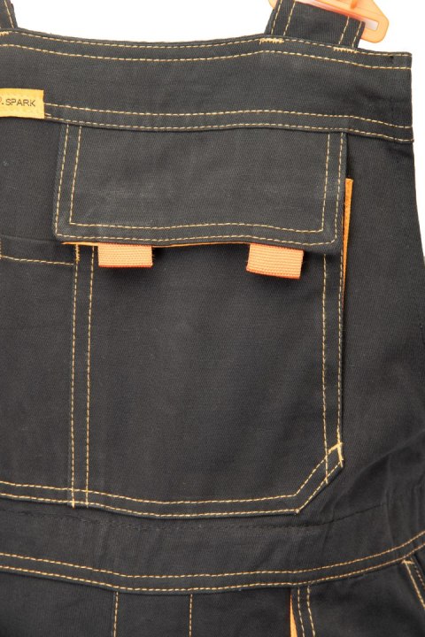 BRIXTON SPARK SPODNIE OGRODNICZKI CIEMNA STAL