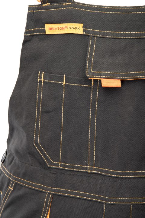 BRIXTON SPARK SPODNIE OGRODNICZKI CIEMNA STAL