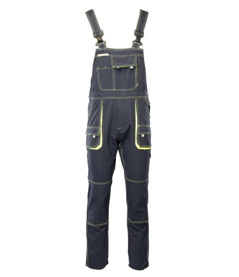 BRIXTON SPARK SPODNIE OGRODNICZKI - Granat/Żółty