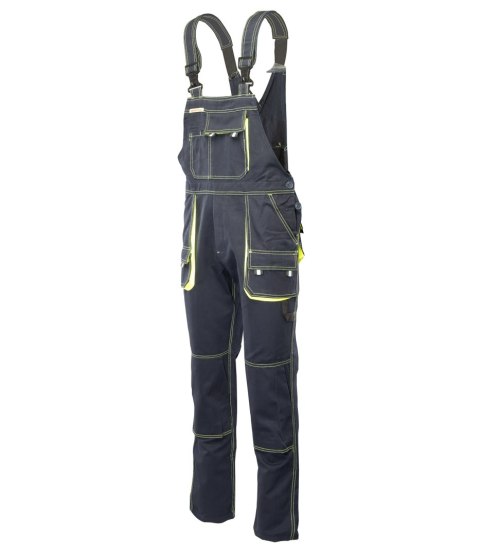 BRIXTON SPARK SPODNIE OGRODNICZKI - Granat/Żółty