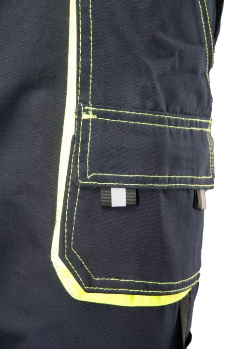 BRIXTON SPARK SPODNIE OGRODNICZKI - Granat/Żółty