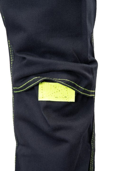 BRIXTON SPARK SPODNIE OGRODNICZKI - Granat/Żółty