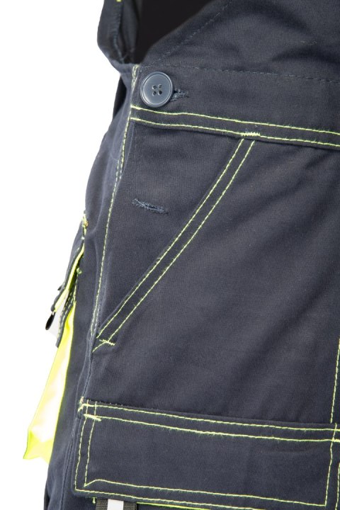 BRIXTON SPARK SPODNIE OGRODNICZKI - Granat/Żółty