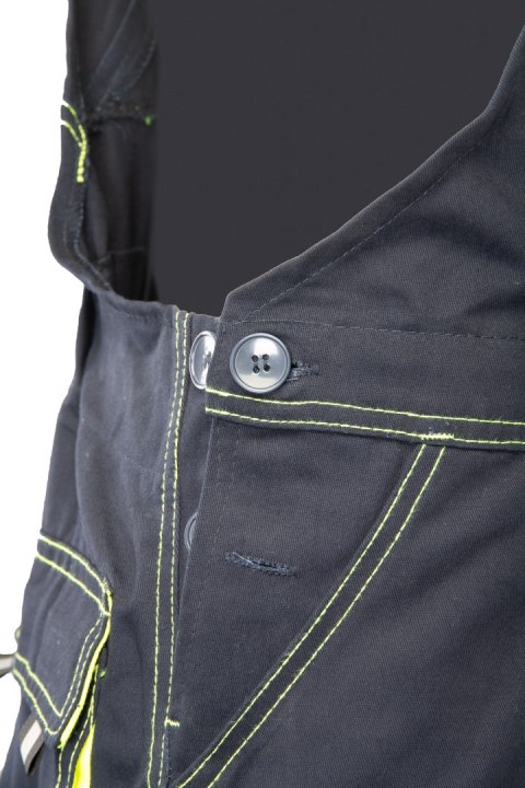 BRIXTON SPARK SPODNIE OGRODNICZKI - Granat/Żółty