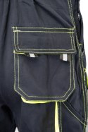 BRIXTON SPARK SPODNIE OGRODNICZKI - Granat/Żółty