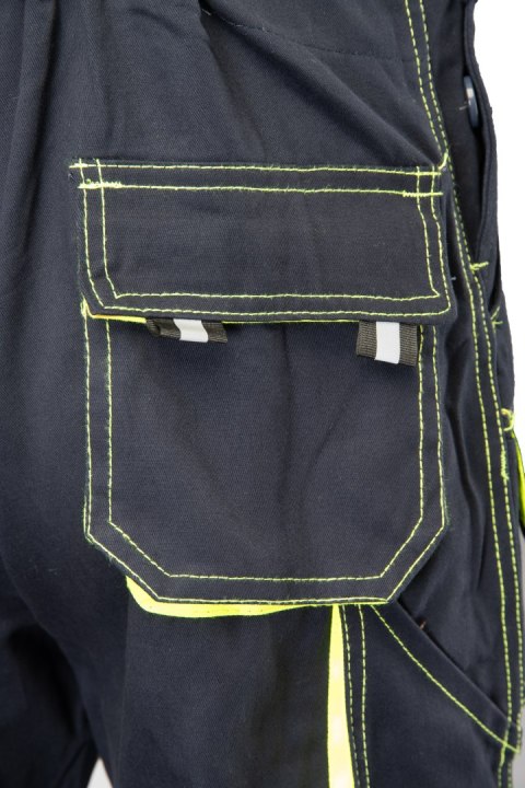 BRIXTON SPARK SPODNIE OGRODNICZKI - Granat/Żółty