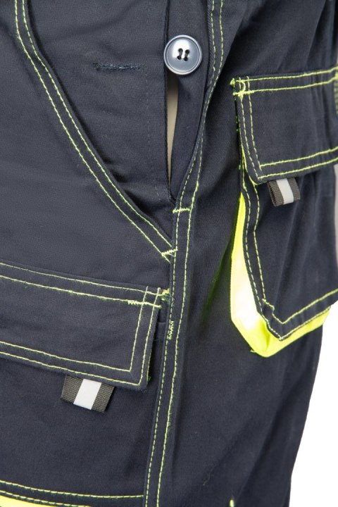 BRIXTON SPARK SPODNIE OGRODNICZKI - Granat/Żółty