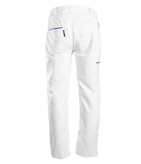 MAX - POPULAR SPODNIE DO PASA - BIAŁE