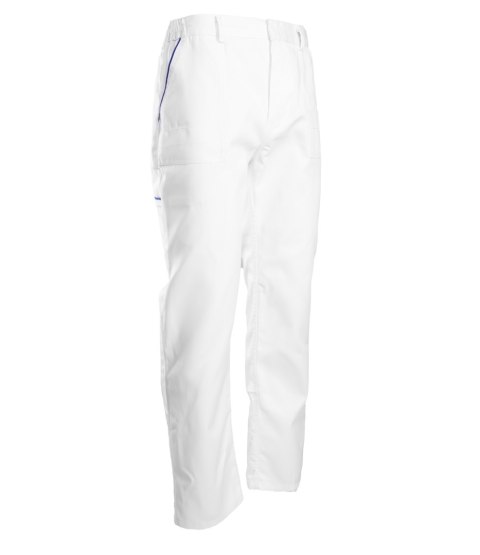 MAX - POPULAR SPODNIE DO PASA - BIAŁE