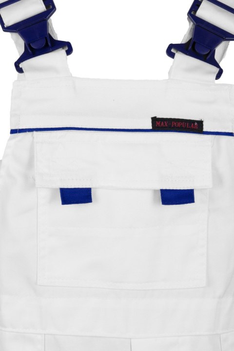 SPODNIE OGRODNICZKI MAX - POPULAR BIAŁY