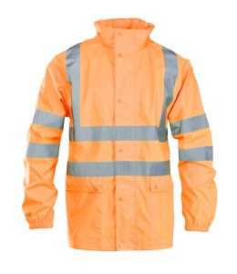 GROSVENOR FLASH KURTKA POLIESTER/PU - Pomarańczowy