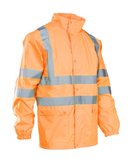 GROSVENOR FLASH KURTKA POLIESTER/PU - Pomarańczowy