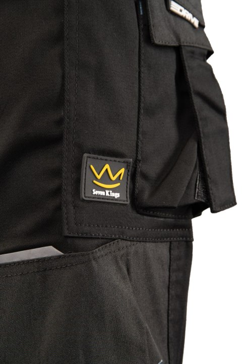 SEVEN KINGS SPODNIE DO PASA DRIVE CZARNE