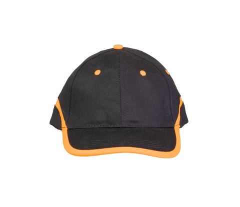 CZAPKA BASEBALL CZARNO-POMARAŃCZOWA - CZARNO-POMARAŃCZOWY(cp) _______a