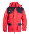 KURTKA PARKA BRIXTON SNOW WSTAWKA KOLOR - CZARNO-CZERWONY