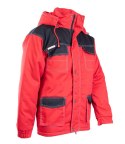 KURTKA PARKA BRIXTON SNOW WSTAWKA KOLOR - CZARNO-CZERWONY