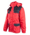 KURTKA PARKA BRIXTON SNOW WSTAWKA KOLOR - CZARNO-CZERWONY