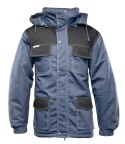 KURTKA PARKA BRIXTON SNOW WSTAWKA KOLOR - Stalowo - czarny