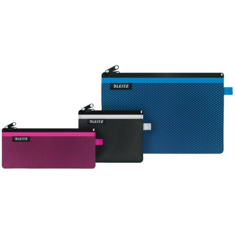 Koszulka z suwakiem z dwoma przegródkamiLeitz WOW, rozmiar S, zielona 40110054 .