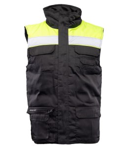 KAMIZELKA BRASS VISION PLUS - BENEFIT - żółto-czarny