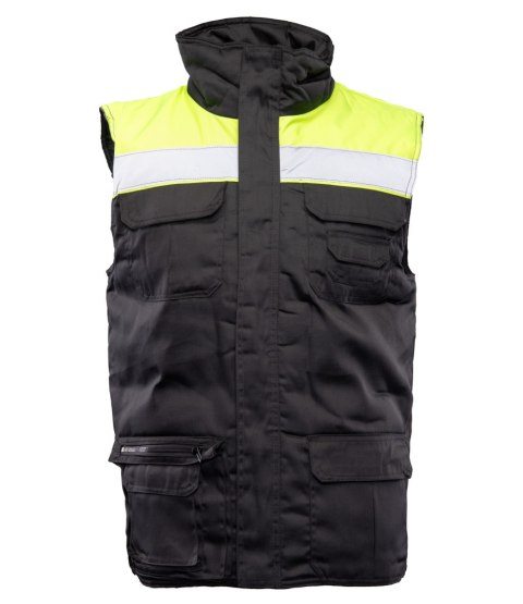 KAMIZELKA BRASS VISION PLUS - BENEFIT - żółto-czarny