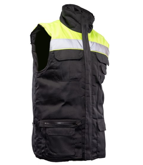 KAMIZELKA BRASS VISION PLUS - BENEFIT - żółto-czarny