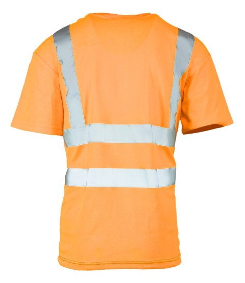 KOSZULKA Z PASAMI ODBLASKOWYMI BRIXTON FLASH 50-50 160G - Pomarańczowy