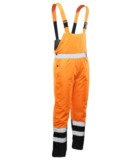 SPODNIE OGRODNICZKI BENEFIT HI-VI - KAT.II KLASA 2 - Pomarańczowy