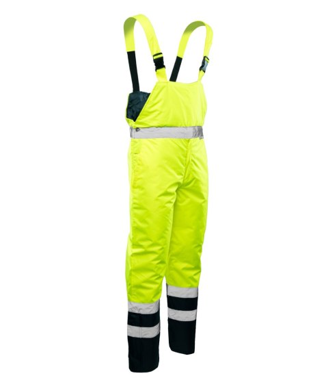 SPODNIE OGRODNICZKI BENEFIT HI-VI - KAT.II KLASA 2 - Żółty