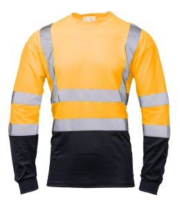 KOSZULKA BRIXTON FLASH DŁUGI RĘKAW 50/50 POMARAŃCZ/GRANAT