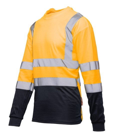 KOSZULKA BRIXTON FLASH DŁUGI RĘKAW 50/50 POMARAŃCZ/GRANAT