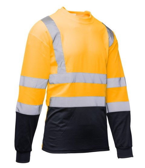 KOSZULKA BRIXTON FLASH DŁUGI RĘKAW 50/50 POMARAŃCZ/GRANAT