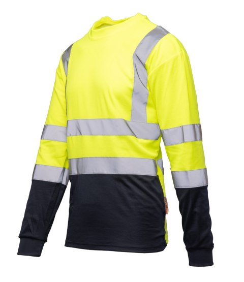 KOSZULKA BRIXTON FLASH DŁUGI RĘKAW 50/50 ŻÓŁTY/GRANAT