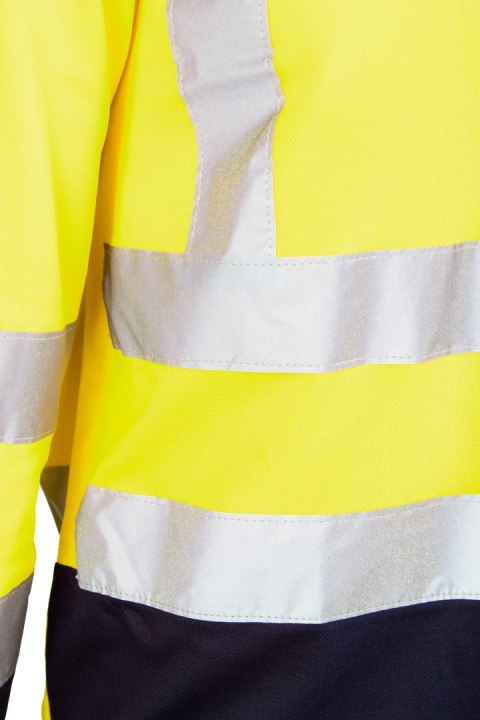 KOSZULKA BRIXTON FLASH DŁUGI RĘKAW 50/50 ŻÓŁTY/GRANAT