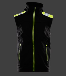RIVAL KAMIZELKA SOFTSHELL - SEVEN KINGS - Czarny-Żółty