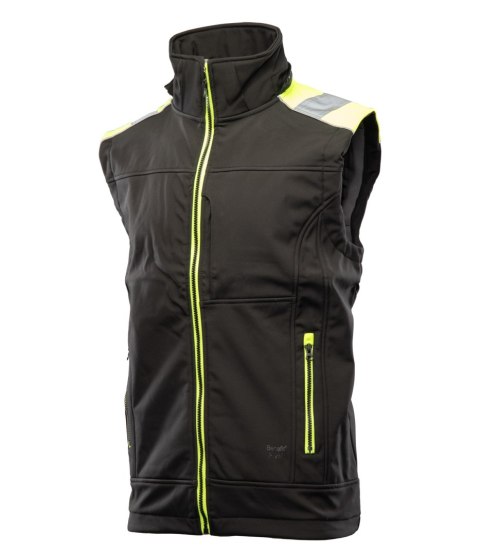 RIVAL KAMIZELKA SOFTSHELL - SEVEN KINGS - Czarny-Żółty