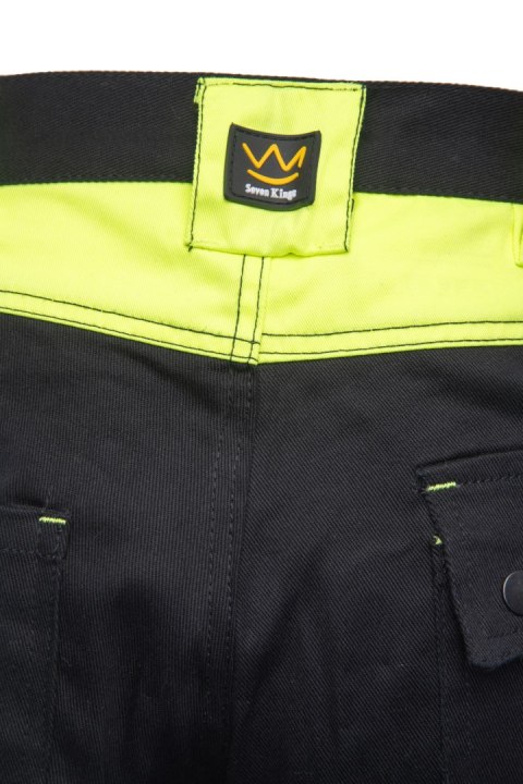 SEVEN KINGS SPODNIE DO PASA SOLAR - Czarny-Żółty