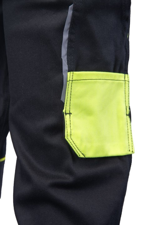 SEVEN KINGS SPODNIE DO PASA SOLAR - Czarny-Żółty