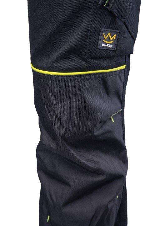 SEVEN KINGS SPODNIE DO PASA SOLAR - Czarny-Żółty