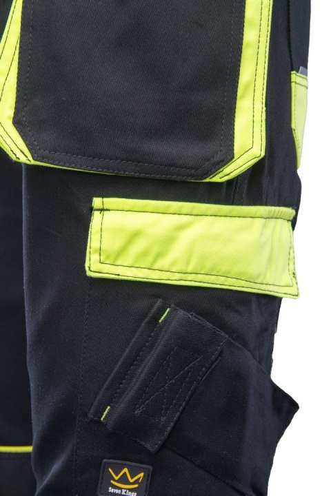 SEVEN KINGS SPODNIE DO PASA SOLAR - Czarny-Żółty