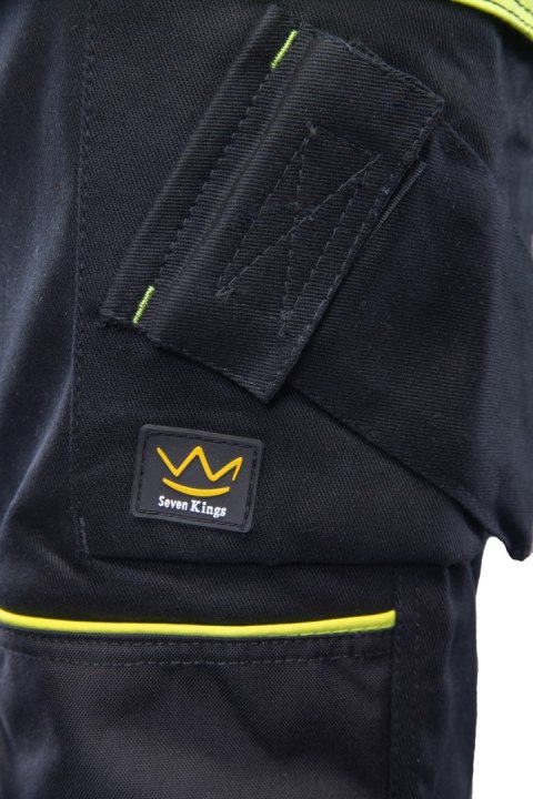 SEVEN KINGS SPODNIE DO PASA SOLAR - Czarny-Żółty