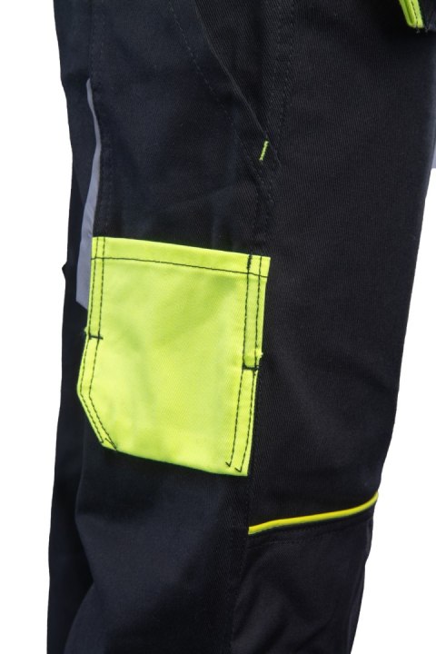 SEVEN KINGS SPODNIE DO PASA SOLAR - Czarny-Żółty