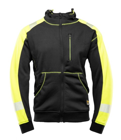 BLUZA DRESOWA Z KAPTUREM SEVEN KINGS RIVAL - Czarny-Żółty