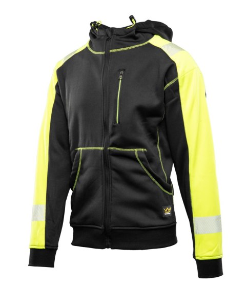 BLUZA DRESOWA Z KAPTUREM SEVEN KINGS RIVAL - Czarny-Żółty