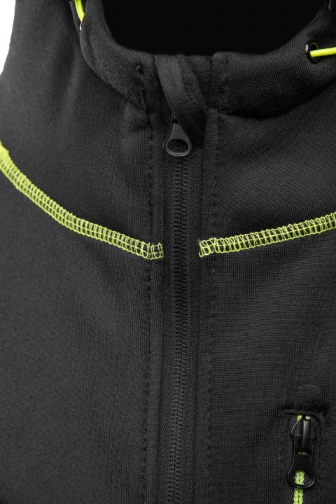 BLUZA DRESOWA Z KAPTUREM SEVEN KINGS RIVAL - Czarny-Żółty