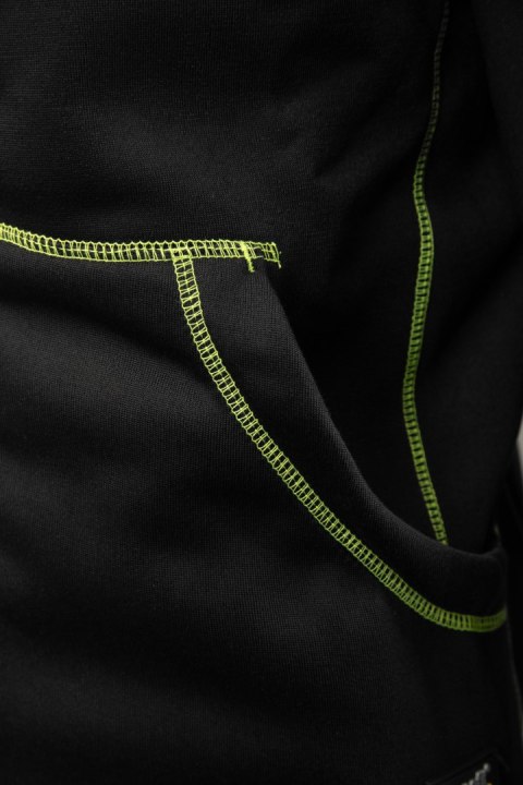 BLUZA DRESOWA Z KAPTUREM SEVEN KINGS RIVAL - Czarny-Żółty