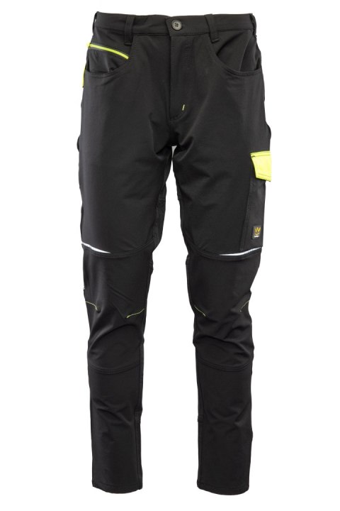 SEVEN KINGS RIVAL SPODNIE SOFTSHELL CZARNY/ŻÓŁTY